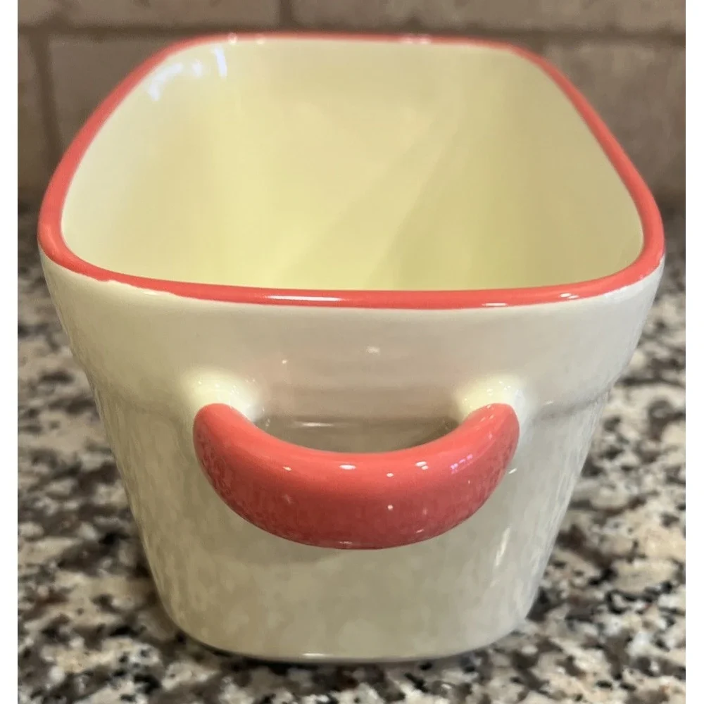 Hello Kitty Xmas Let It Snow Globe Rectangular Loaf Pan Holiday Ceramic ZRike‎